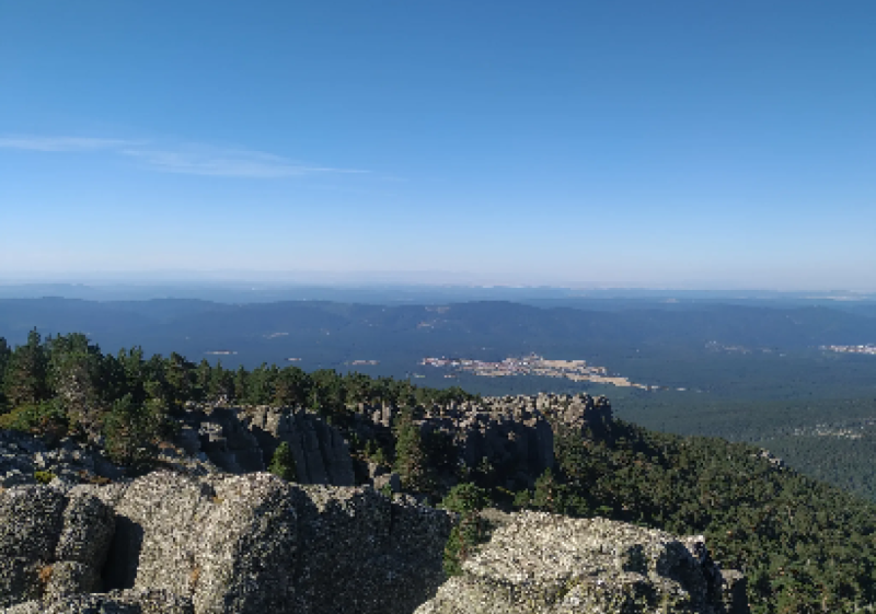Incendio en el monte de Covaleda, en el barranco de Abantos