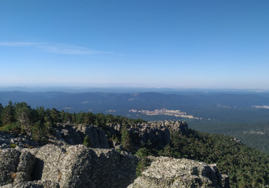 Incendio en el monte de Covaleda, en el barranco de Abantos