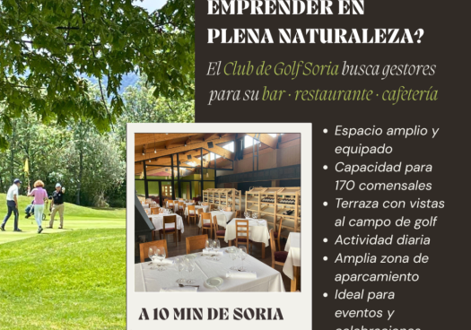 El Club de Golf Soria busca gestores para su bar-restaurante-cafetería