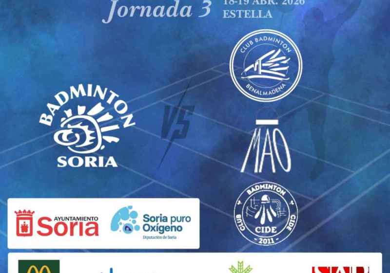 Jornada clave en Estella para bádminton soriano en su andadura en Primera Nacional