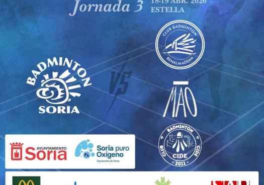 Jornada clave en Estella para bádminton soriano en su andadura en Primera Nacional