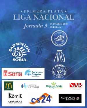 Jornada clave en Estella para bádminton soriano en su andadura en Primera Nacional