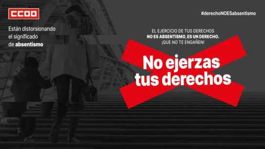 CCOO vuelve a recordar a patronal que salud y trabajo son dos derechos constitucionales