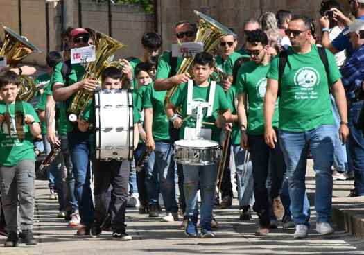 Pasacalles en Soria de V Encuentros de Bandas Elementales de Castilla y León