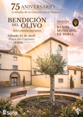 La Cofradía de la Oración en el Huerto bendice su olivo y destapa placa conmemorativa