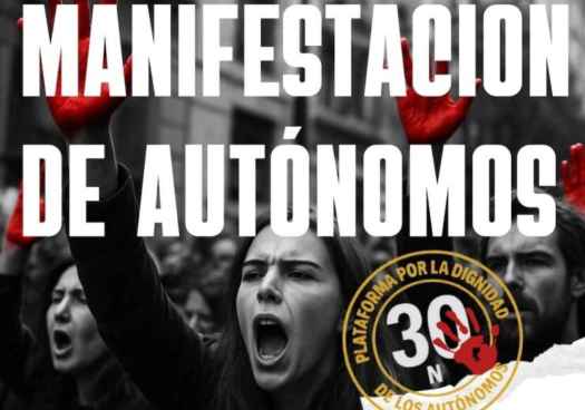 Protestan por subida del 42 por ciento de base mínima a autónomos societarios y colaboradores