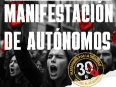 Protestan por subida del 42 por ciento de base mínima a autónomos societarios y colaboradores