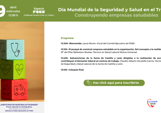 FOES fomenta empresas saludables en Día Mundial de la Seguridad y Salud en el Trabajo