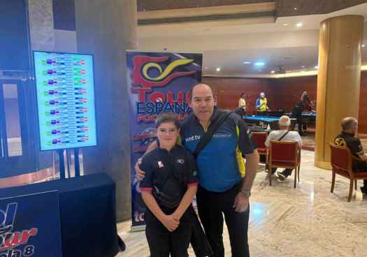 Marcos López debuta con 11 años en el PoolTour de Zaragoza