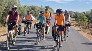 Medio centenar de mujeres se reúnen en Soria para viajar en bicicleta juntas