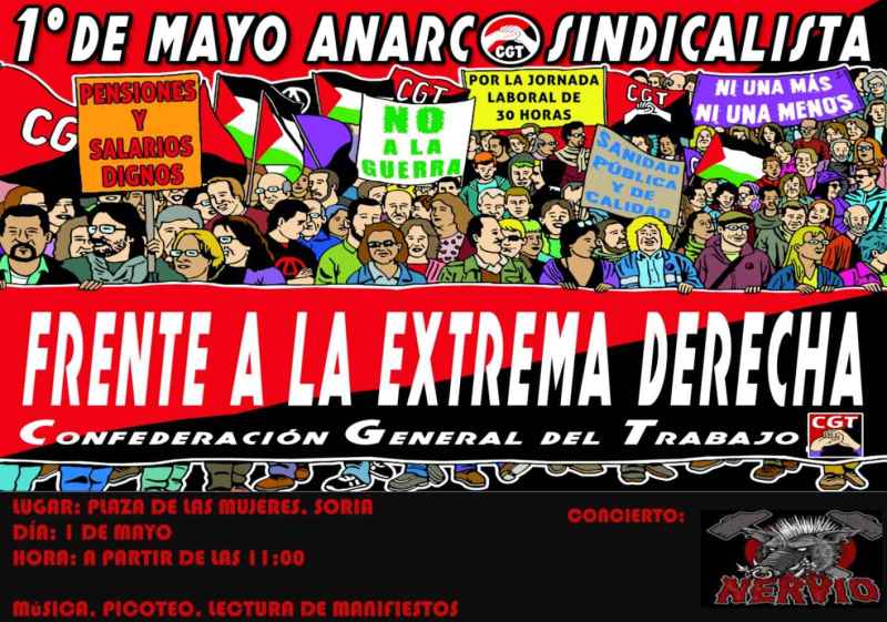 CGT reivindica mejores prestaciones para trabajadores en el 1º de Mayo