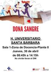 Jornada de donación de sangre en el Hospital Universitario Santa Bárbara