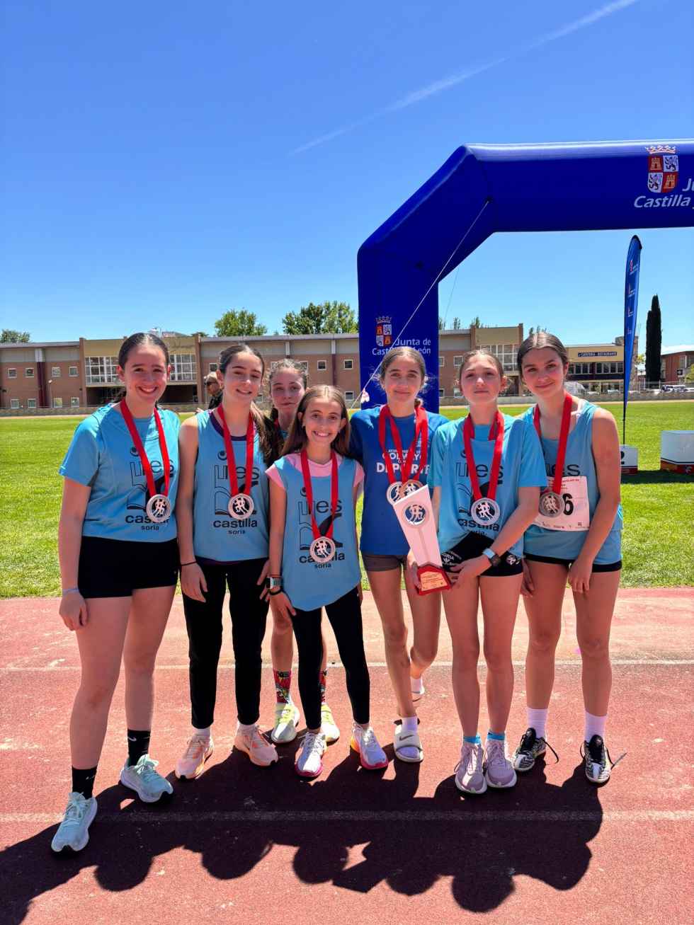 La cantera atlética soriana sube al podio en Campeonato regional en edad escolar