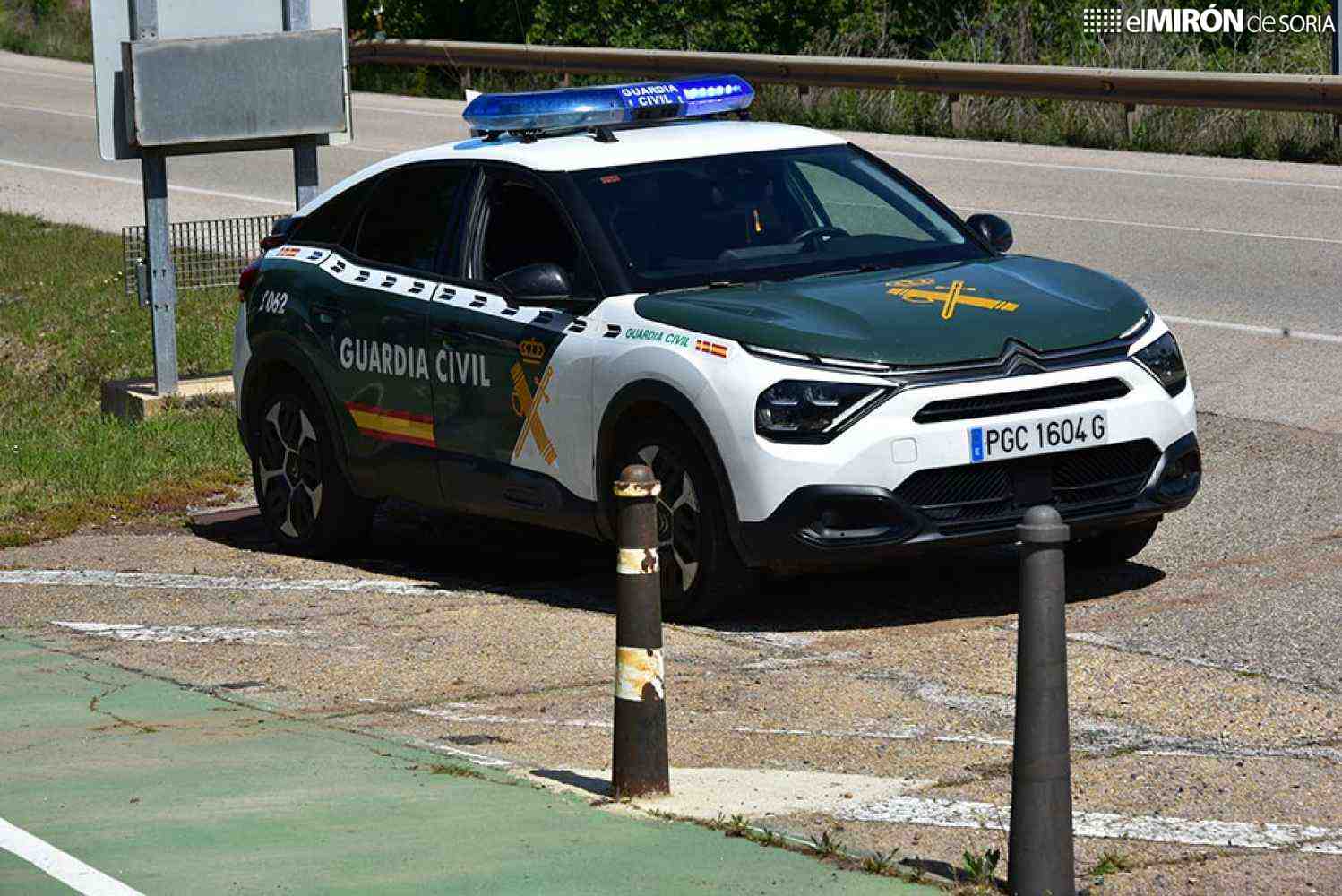 Joven conductor herido en accidente de tráfico en N-122, en Ólvega