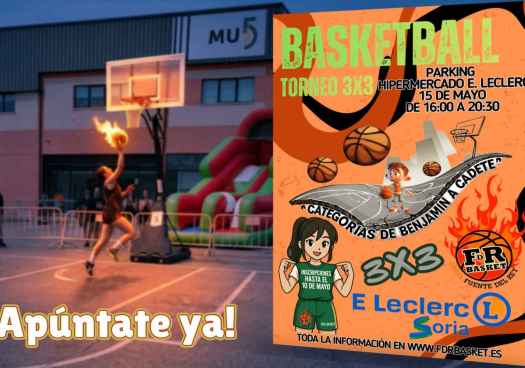 Magia y deporte con el Basketball Torneo 3-3 en hipermercado E. Leclerc de Soria