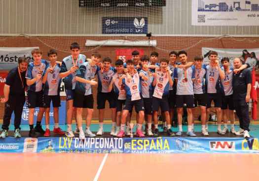 El Río Duero Vóley juvenil conquista el bronce en Campeonato de España 