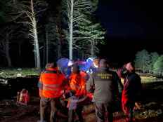 Rescatado senderista herido en el punto de nieve de Santa Inés