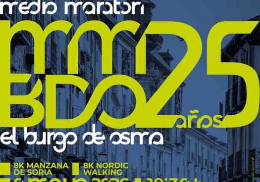 El medio maratón de El Burgo de Osma cumple con éxito su 25 aniversario