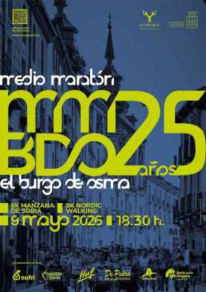 El medio maratón de El Burgo de Osma cumple con éxito su 25 aniversario