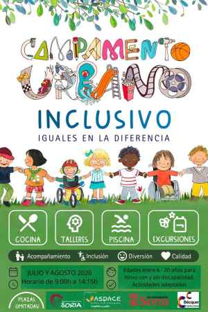 Nuevo verano inclusivo de ASPACE Soria con su Campamento Urbano