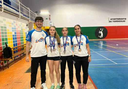 Tres medallas para el Club Bádminton Soria en el Autonómico sub 19 