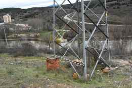 Nuevo paso para desvio y soterramiento de líneas eléctricas junto a murallas de Soria
