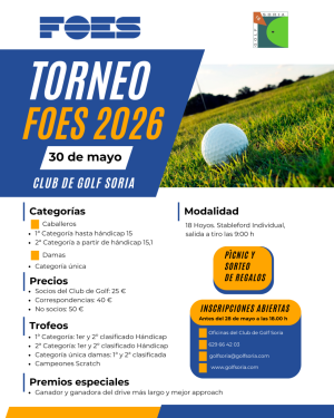Inscripciones abiertas para el Torneo FOES 2026 