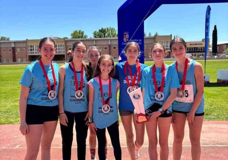 La cantera atlética soriana sube al podio en Campeonato regional en edad escolar