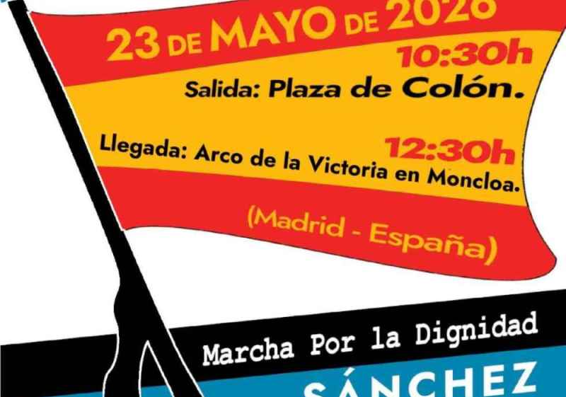 Convocada marcha en Madrid para exigir dimisión inmediata de Pedro Sánchez