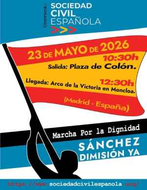 Convocada marcha en Madrid para exigir dimisión inmediata de Pedro Sánchez