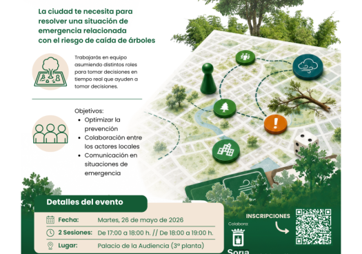 Soria acoge juego de simulación sobre emergencias urbanas relacionadas con caída de árboles