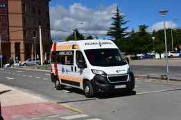 Conductor herido tras salirse con vehículo de calzada en N-234, en Abejar
