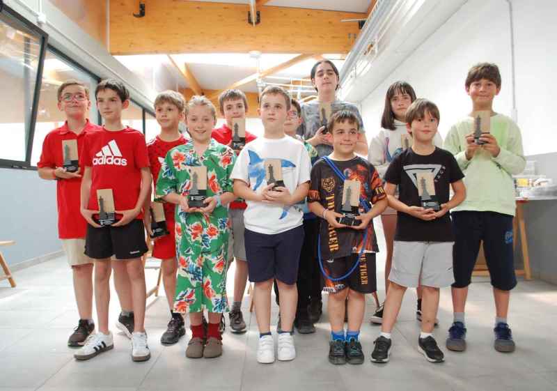 Ganadores del XII Torneo infantil “Escuela Municipal de Ajedrez” de Soria