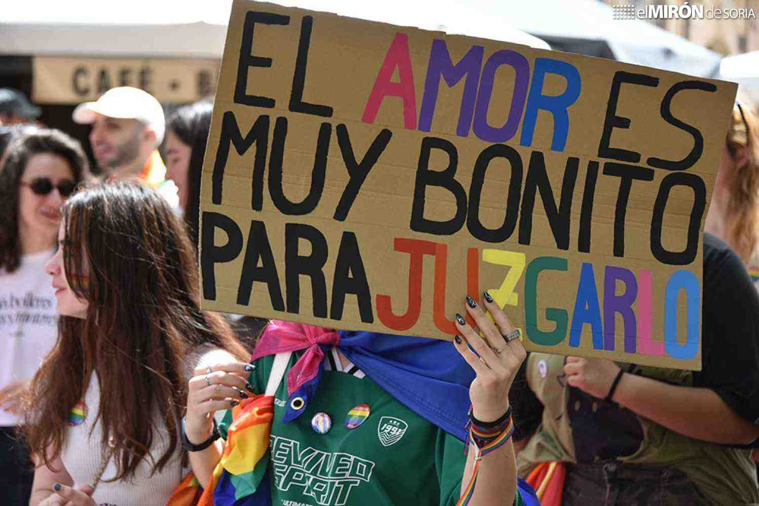 Medio centenar de personas secundan primera manifestación del colectivo LGTBIQ+ en Soria