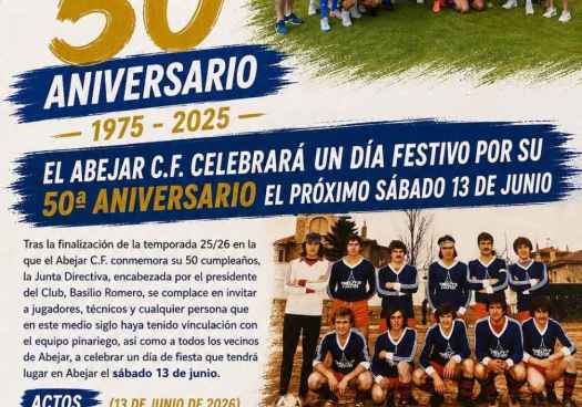 El Abejar C.F. celebrará el 13 de junio su 50 aniversario