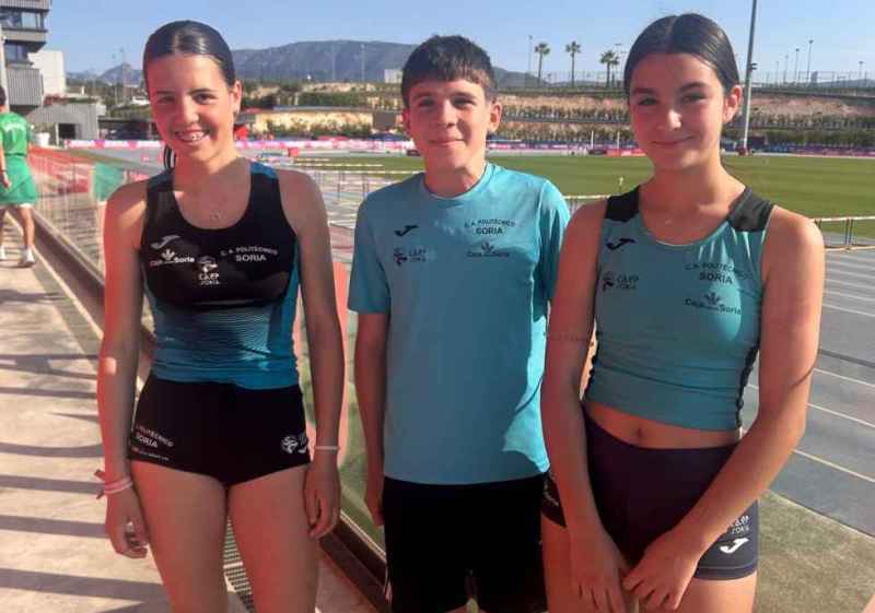 Tres atletas sorianos participan en Campeonato de España sub 14