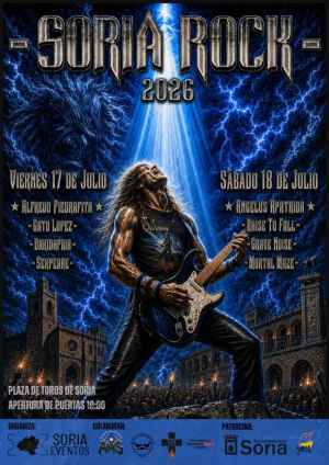 Soria Rock 2026 apuesta por solidaridad, rock nacional y heavy metal