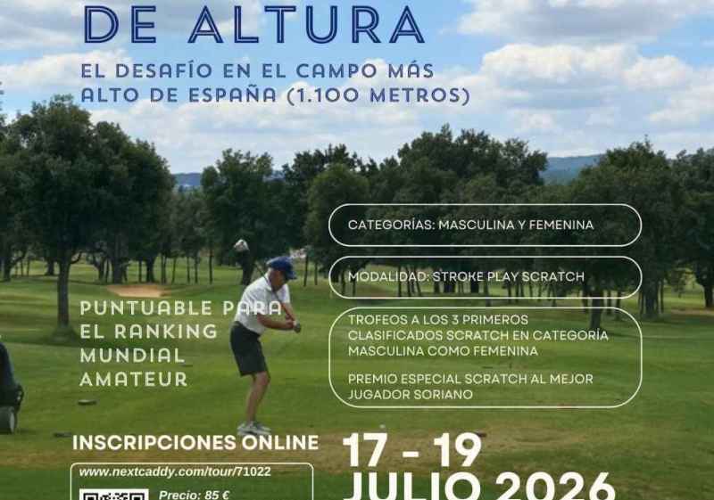 Inscripciones abiertas para segunda edición del Torneo Soria Golf de Altura
