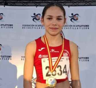Celia Díaz, campeona de España sub 16 en 1.000 metros