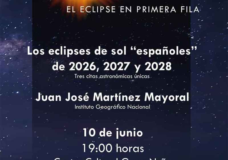 Charla divulgativa en Soria sobre los eclipses solares de 2026, 2027 y 2028