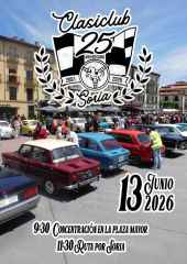 Clasiclub celebra 25 años en Soria de pasión por automóviles de época