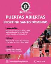 El Sporting Santo Domingo comienza el miércoles sus jornadas de puertas abiertas