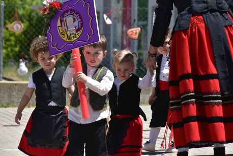 Los niños del centro infantil Gloria Fuertes, de Soria, celebran el domingo de Calderas