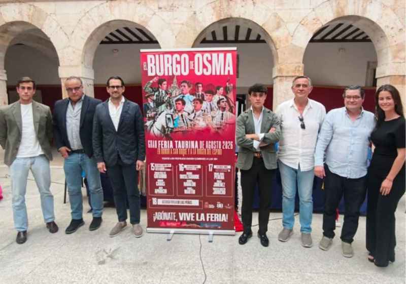 El Burgo de Osma presenta su cartel taurino para la feria de San Roque y la Virgen del Espino