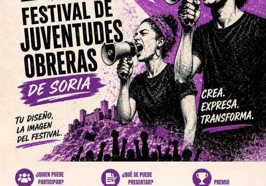 CCOO convoca primera edición del Concurso de cartelería del V Festival de las Juventudes Obreras 