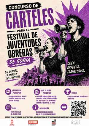 CCOO convoca primera edición del Concurso de cartelería del V Festival de las Juventudes Obreras 
