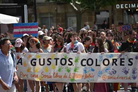 Manifestación en Soria para reivindicar los derechos del colectivo LGTBiQA