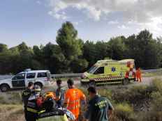 Bomberos de Diputación rescatan a persona accidentada en San Esteban de Gormaz