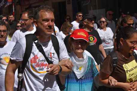 Los usuarios de la asociación de Alzheimer celebran su Domingo de Calderas