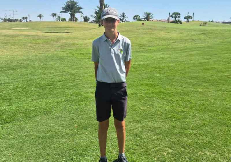 Enzo Jiménez afronta reto del Campeonato de España Infantil de golf en Murcia